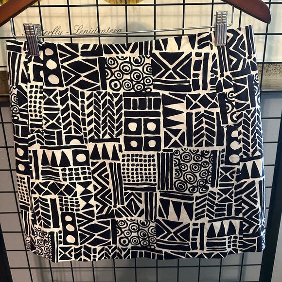 J. Crew Black and White Pencil Mini Skirt - Picture 1 of 6